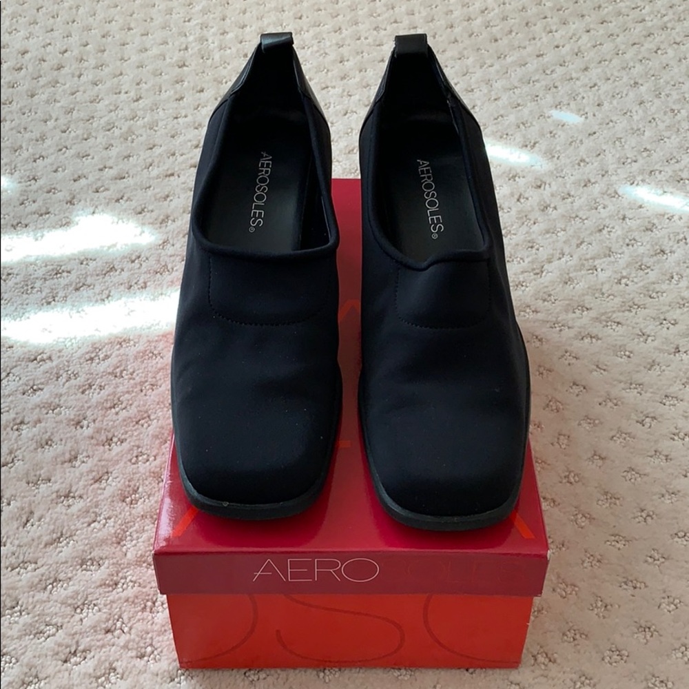 Aerosoles black Stretch Me  shoes 7 NIB